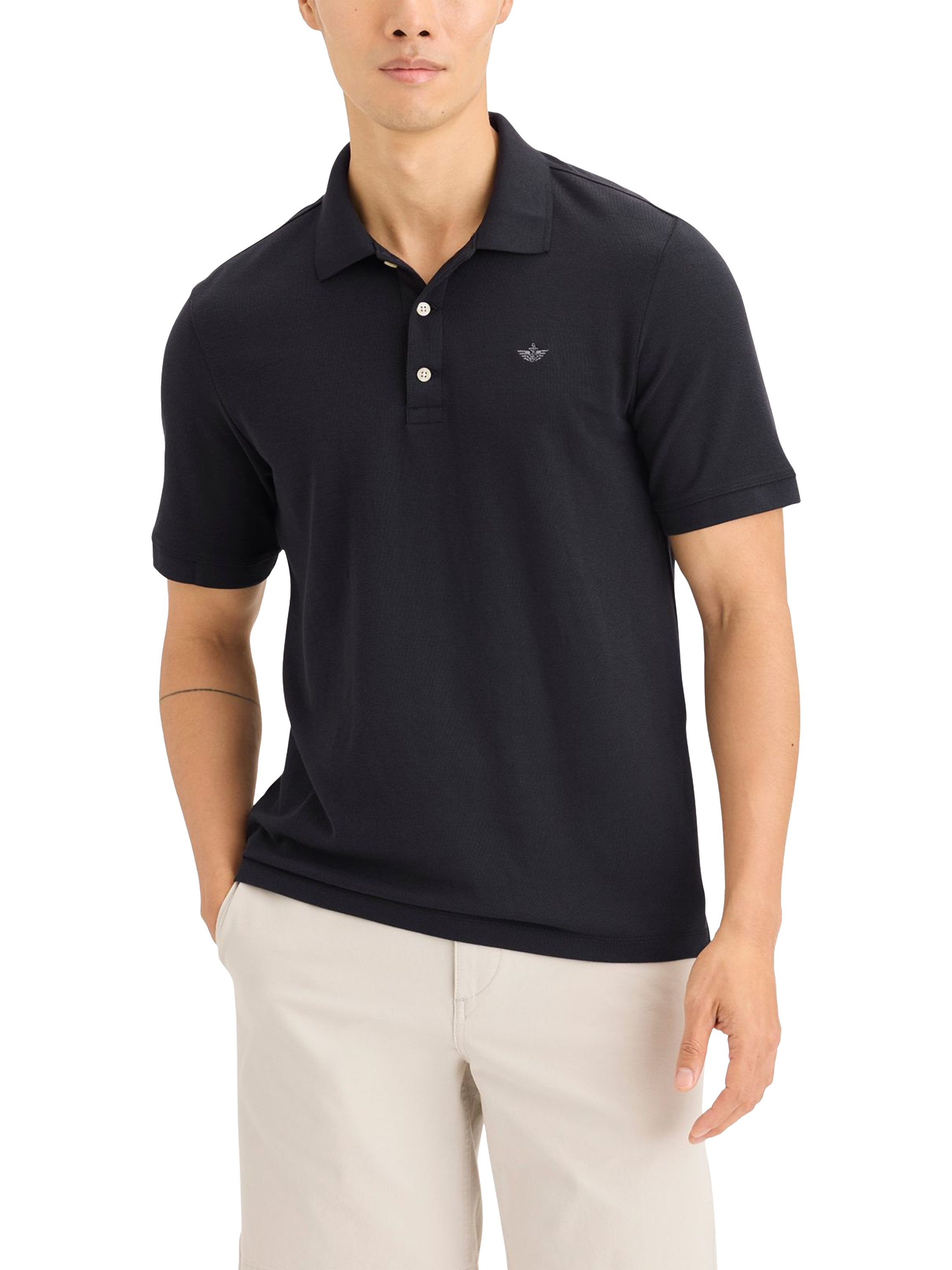 Product image 1 of 4, which shows Dockers Slim Fit Original Polo Shirt, Black, L