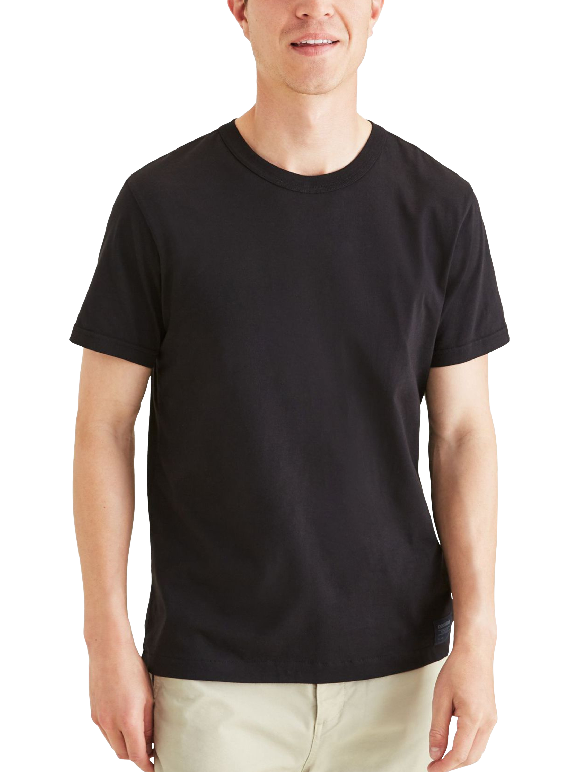 Product image 4 of 4, which shows Dockers Slim Fit Icon T-Shirt, Black, S