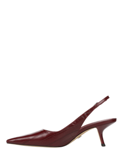 Sam Edelman Bianka Leather Slingback Pumps - view 2, French Merlot