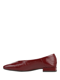 Sam Edelman Kasey Leather Square Toe Low Heel Shoes - view 2, French Merlot