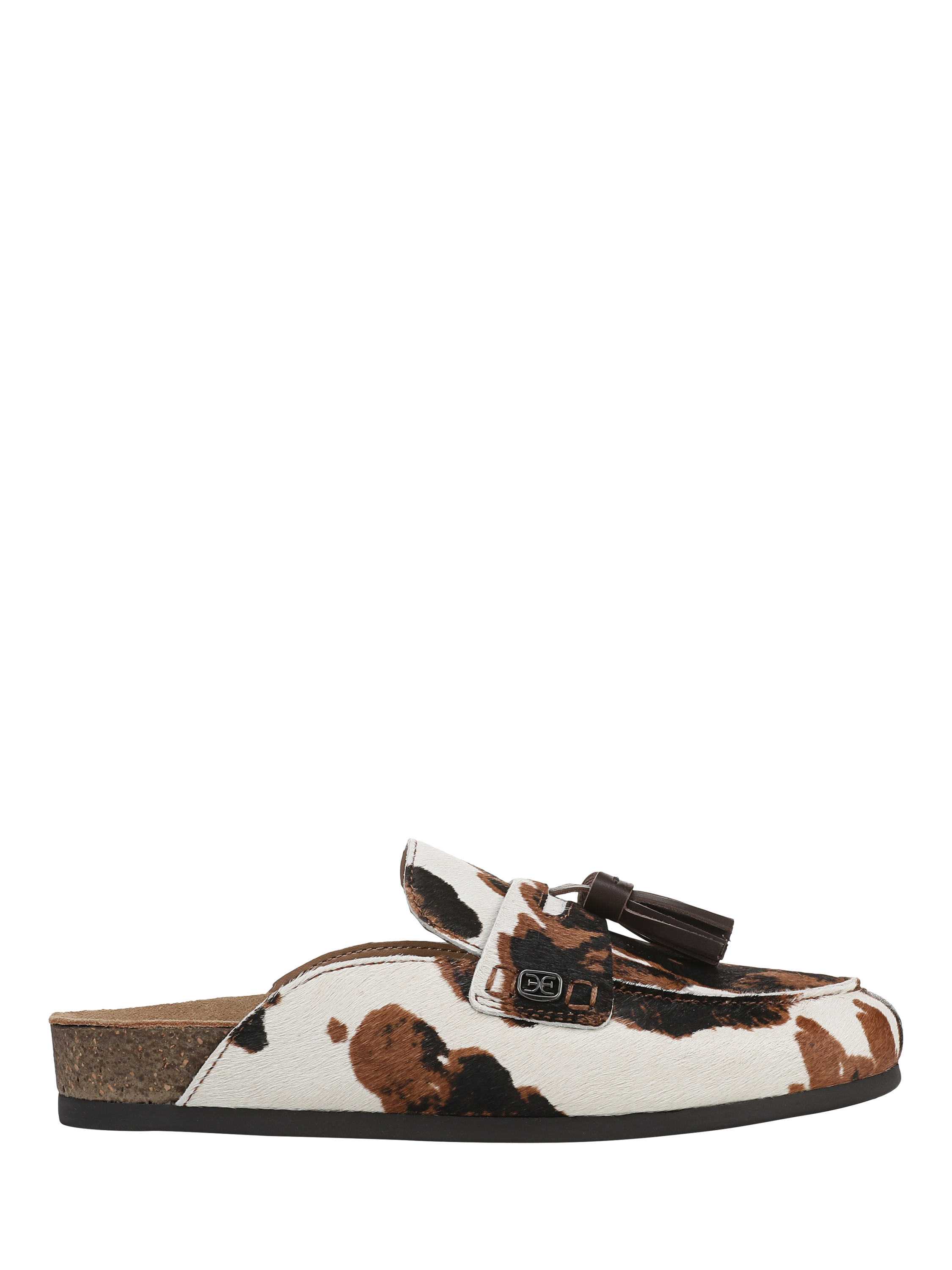 Product image 1 of 6, which shows Sam Edelman Astrid Leather Animal Print Flatform Shoes, Brown/Multi, 4