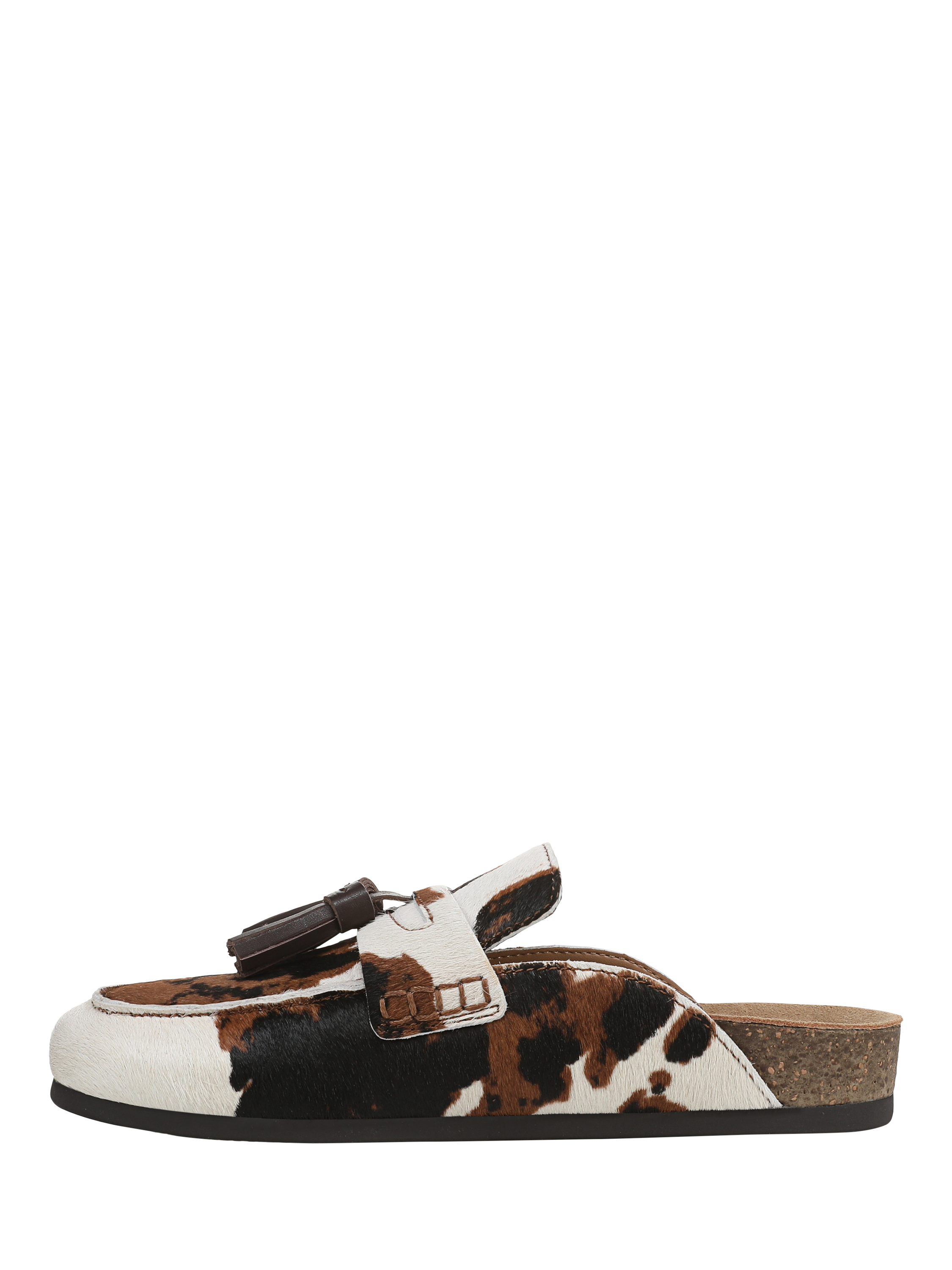 Product image 2 of 6, which shows Sam Edelman Astrid Leather Animal Print Flatform Shoes, Brown/Multi, 4