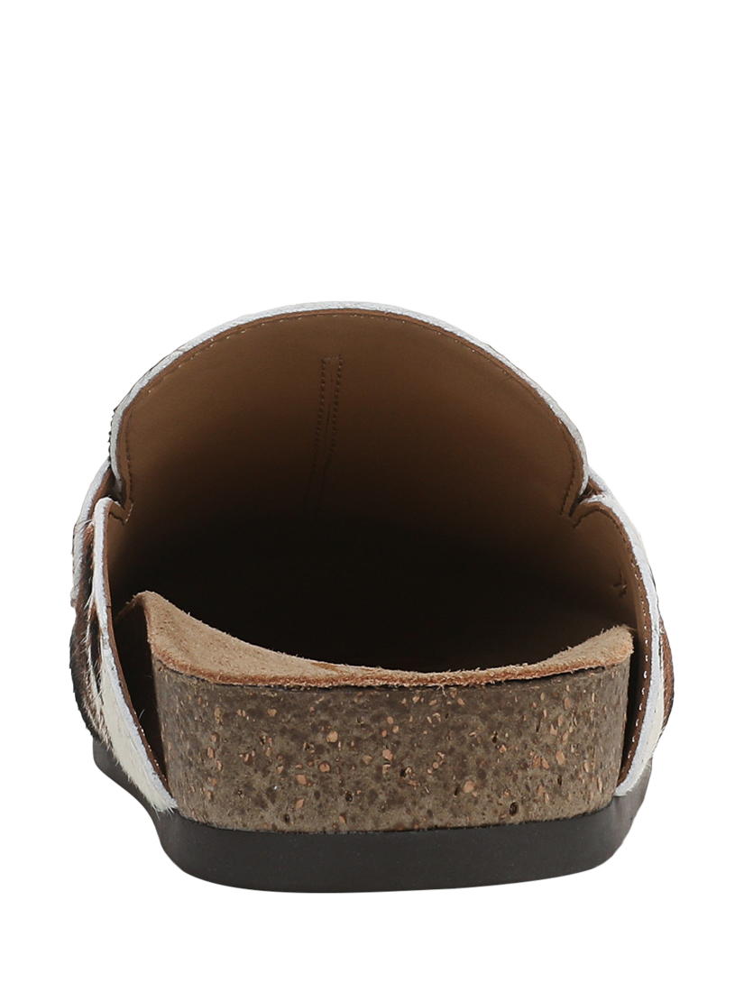 Product image 4 of 6, which shows Sam Edelman Astrid Leather Animal Print Flatform Shoes, Brown/Multi, 4