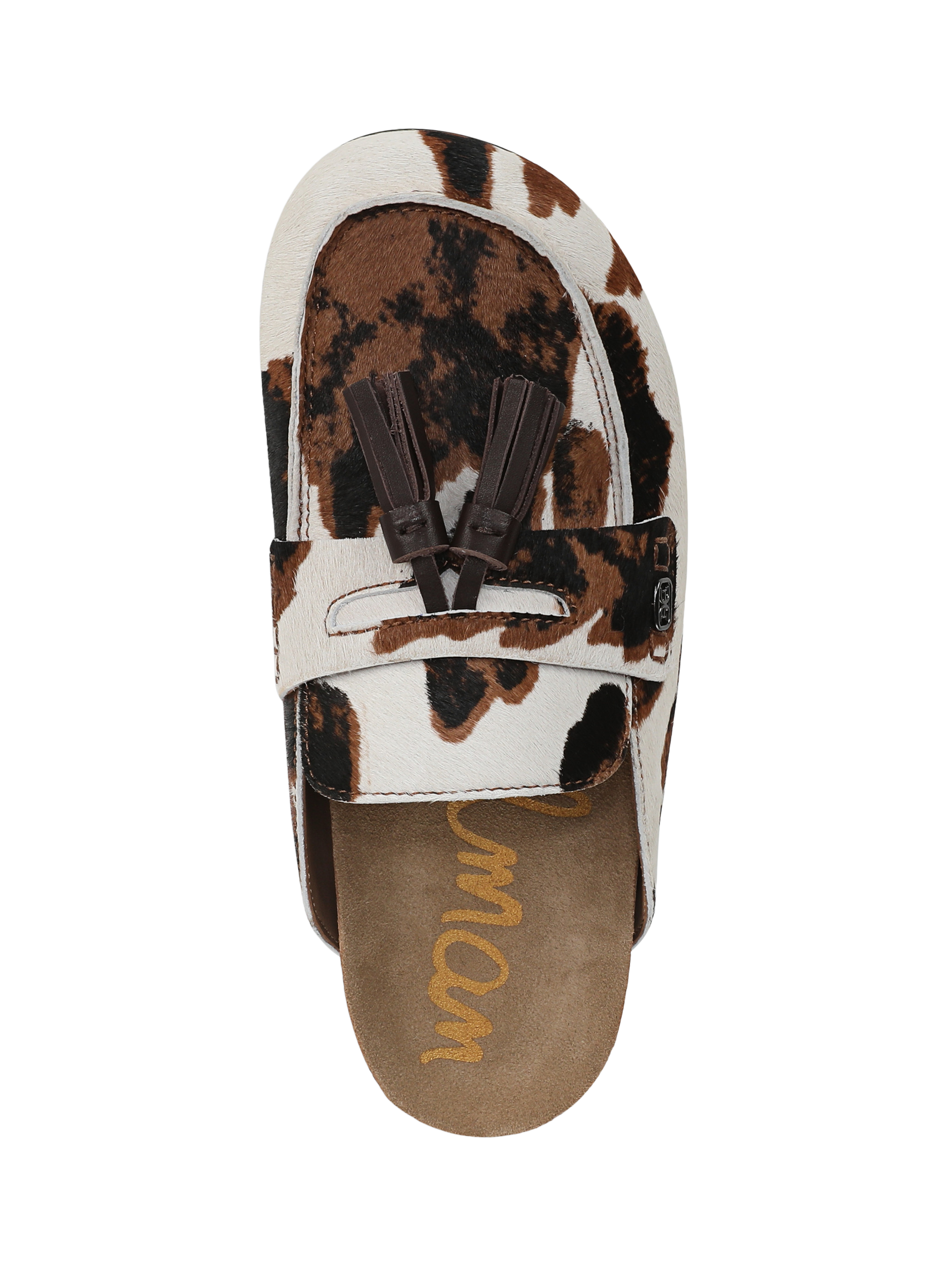Product image 5 of 6, which shows Sam Edelman Astrid Leather Animal Print Flatform Shoes, Brown/Multi, 4