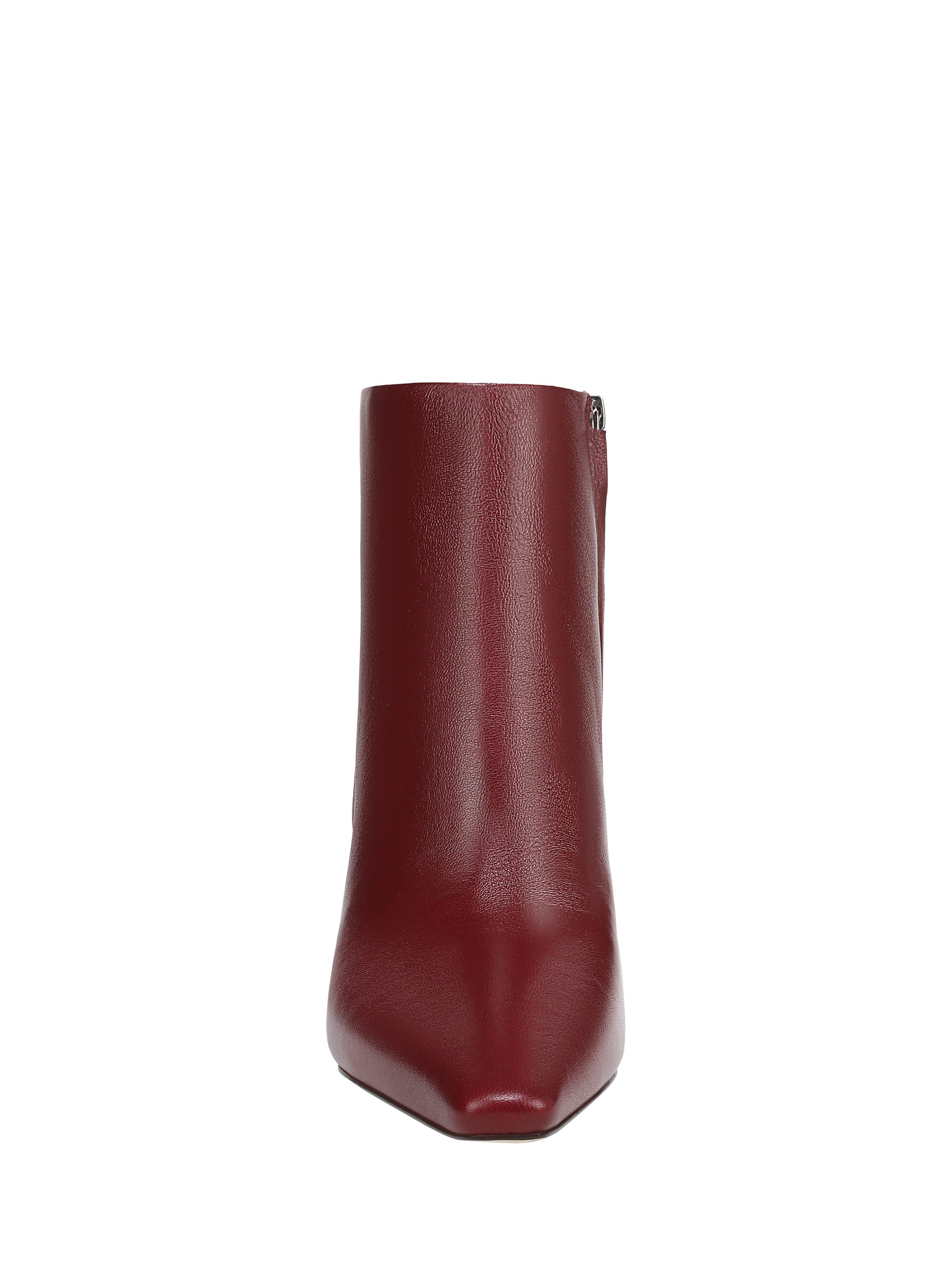 Product image 3 of 6, which shows Sam Edelman Saige Leather Block Heel Ankle Boots, French Merlot, 6