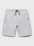 Mango Kids' Drawstring Sweat Shorts, Medium Grey