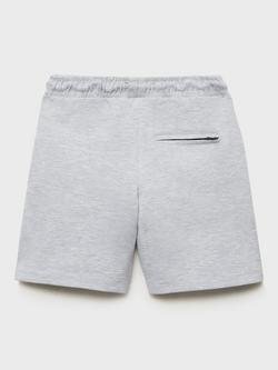 Mango Kids' Drawstring Sweat Shorts, Medium Grey - view 2, Medium Grey