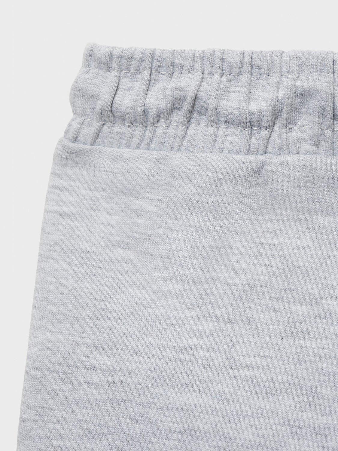 Product image 3 of 4, which shows Mango Kids' Drawstring Sweat Shorts, Medium Grey, 11-12 years