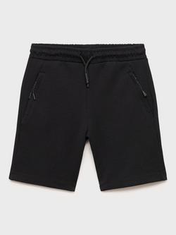 Mango Kids' Cotton Zip Pocket Shorts, Black