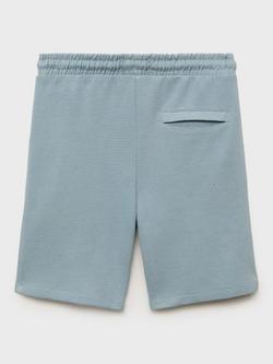 Mango Kids' Ottosho Cotton Shorts - view 2, Medium Blue