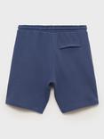 Mango Kids' Ottosho Cotton Shorts, Navy