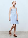 Mango Kids' Martina Cotton Dress, Medium Blue