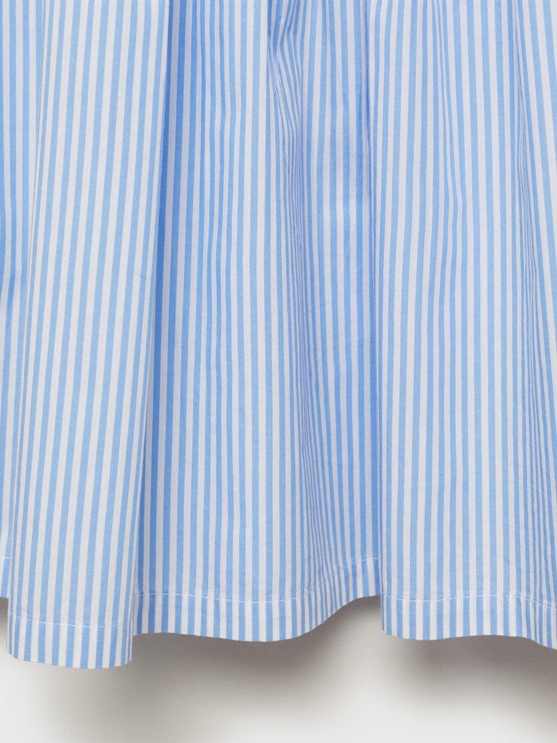 Product image 5 of 7, which shows Mango Kids' Martina Cotton Dress, Medium Blue, 13-14 yrs