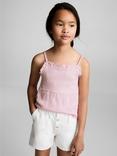 Mango Kids' Bimba Cotton Blend Cami Top, Pink
