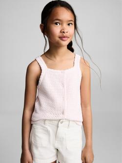 Mango Kids' Jenna Cotton Shorts, White