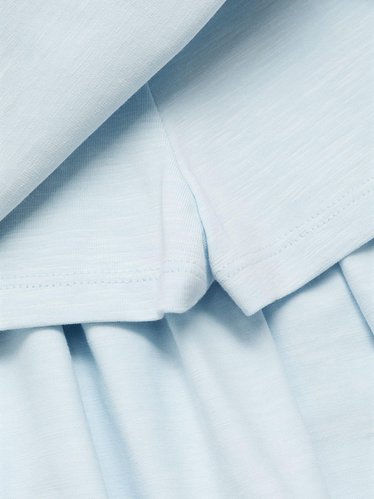Product image 3 of 4, which shows Mango Kids' Festival Cotton Blend Ruffle Skirt, Light Pastel Blue, 11-12 years