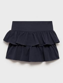 Mango Kids' Sindy Cotton Skirt - view 2, Navy