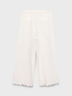 Mango Kids' Phoebe Cotton Trousers - view 2, Light Beige
