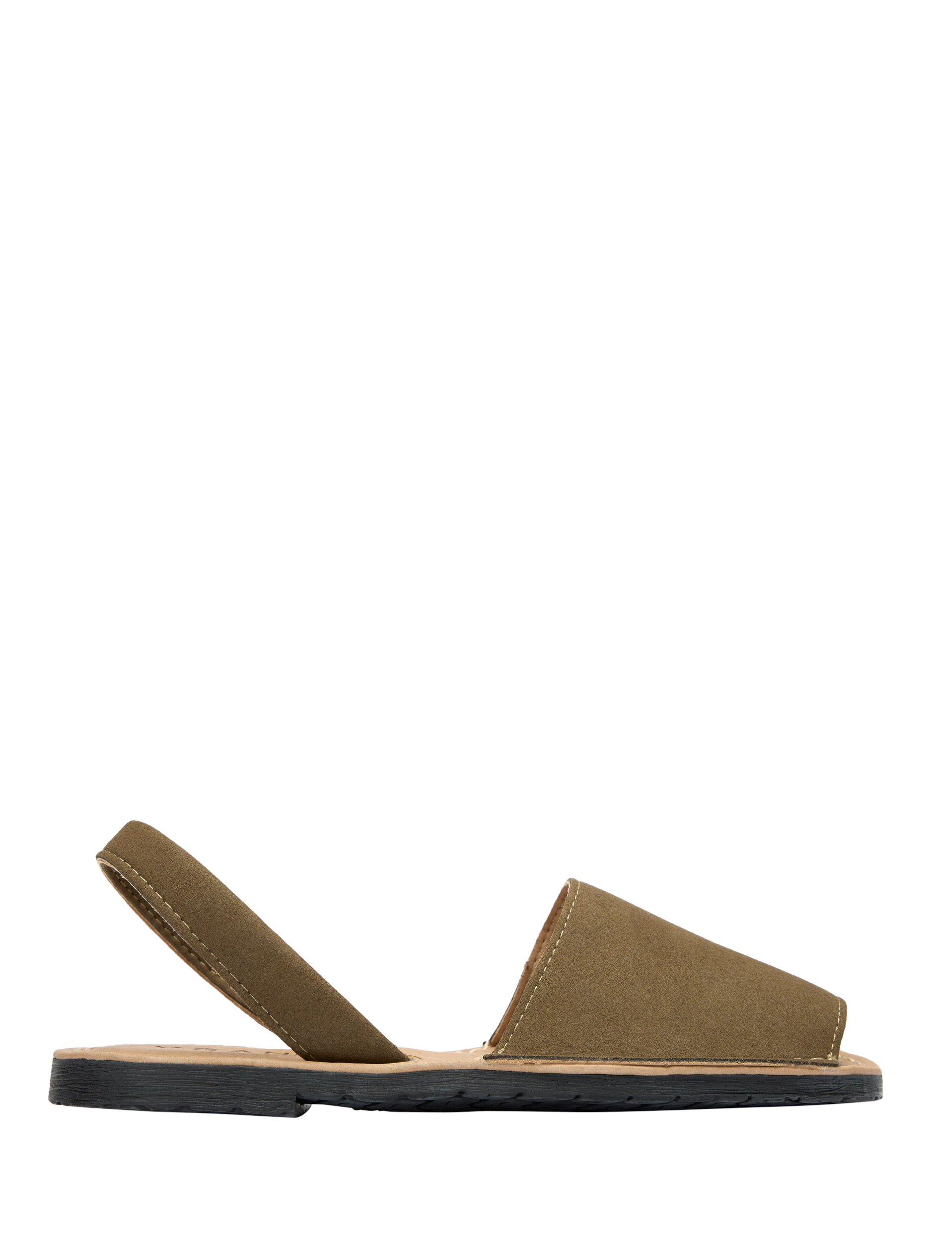 Product image 1 of 3, which shows V.GAN Vegan Rambu Menorcan Sandals, Khaki, 4