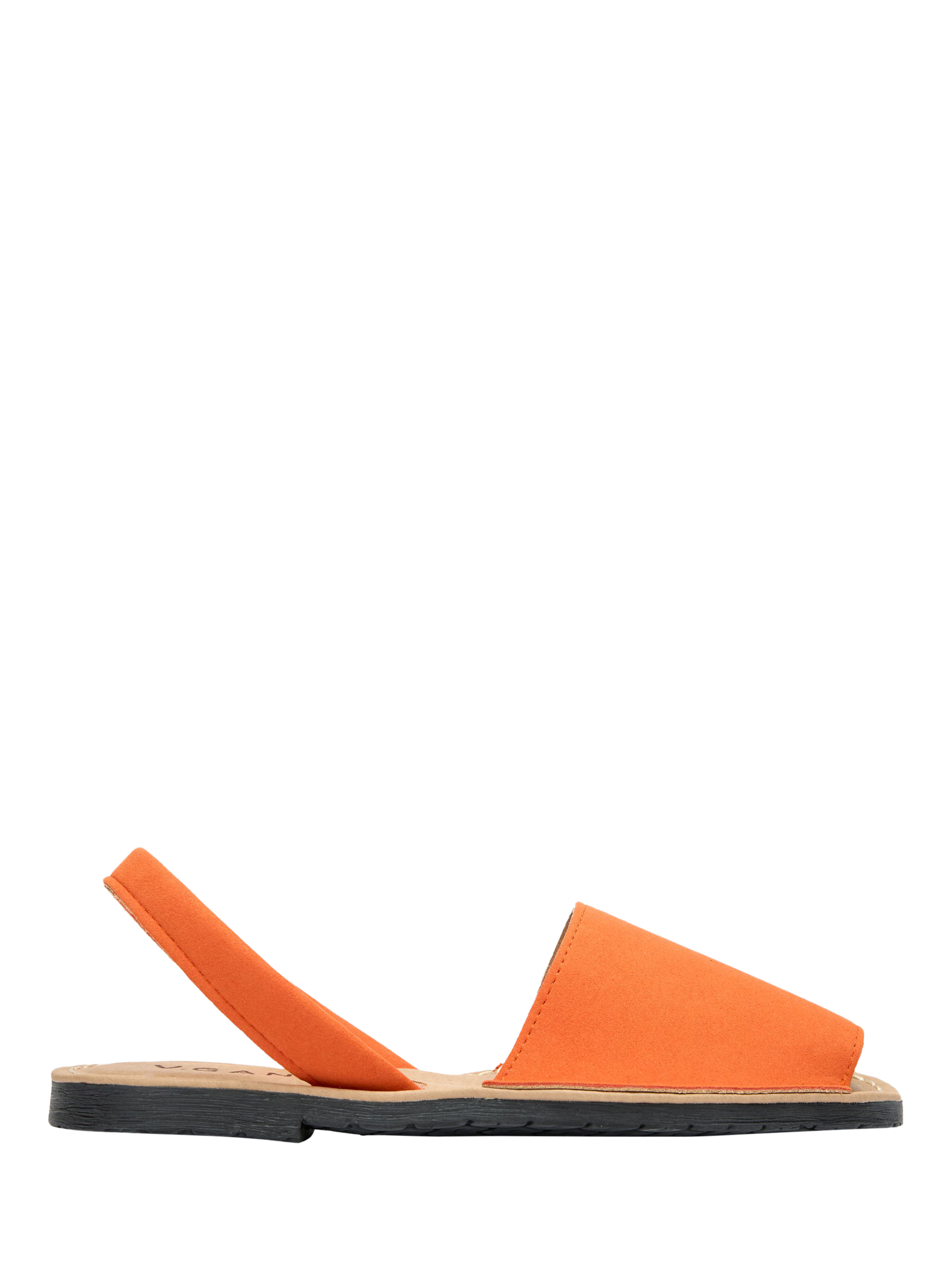Product image 1 of 3, which shows V.GAN Vegan Rambu Menorcan Sandals, Orange, 4