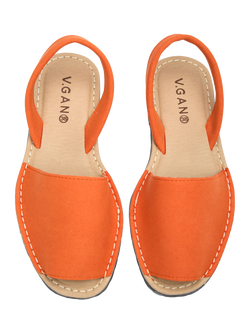 V.GAN Vegan Rambu Menorcan Sandals - view 2, Orange