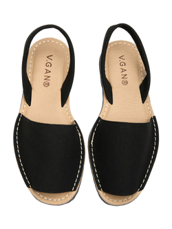 V.GAN Vegan Rambu Menorcan Sandals - view 2, Black