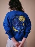Cape Cove Moon Sun Star Sweatshirt, Cobalt