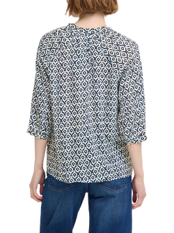 ICHI Marrakech Geometric Top, Total Eclipse - view 2, Total Eclipse