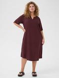 KAFFE Curve Mille Kaftan Dress, Fudge