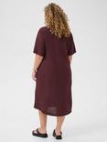 KAFFE Curve Mille Kaftan Dress, Fudge