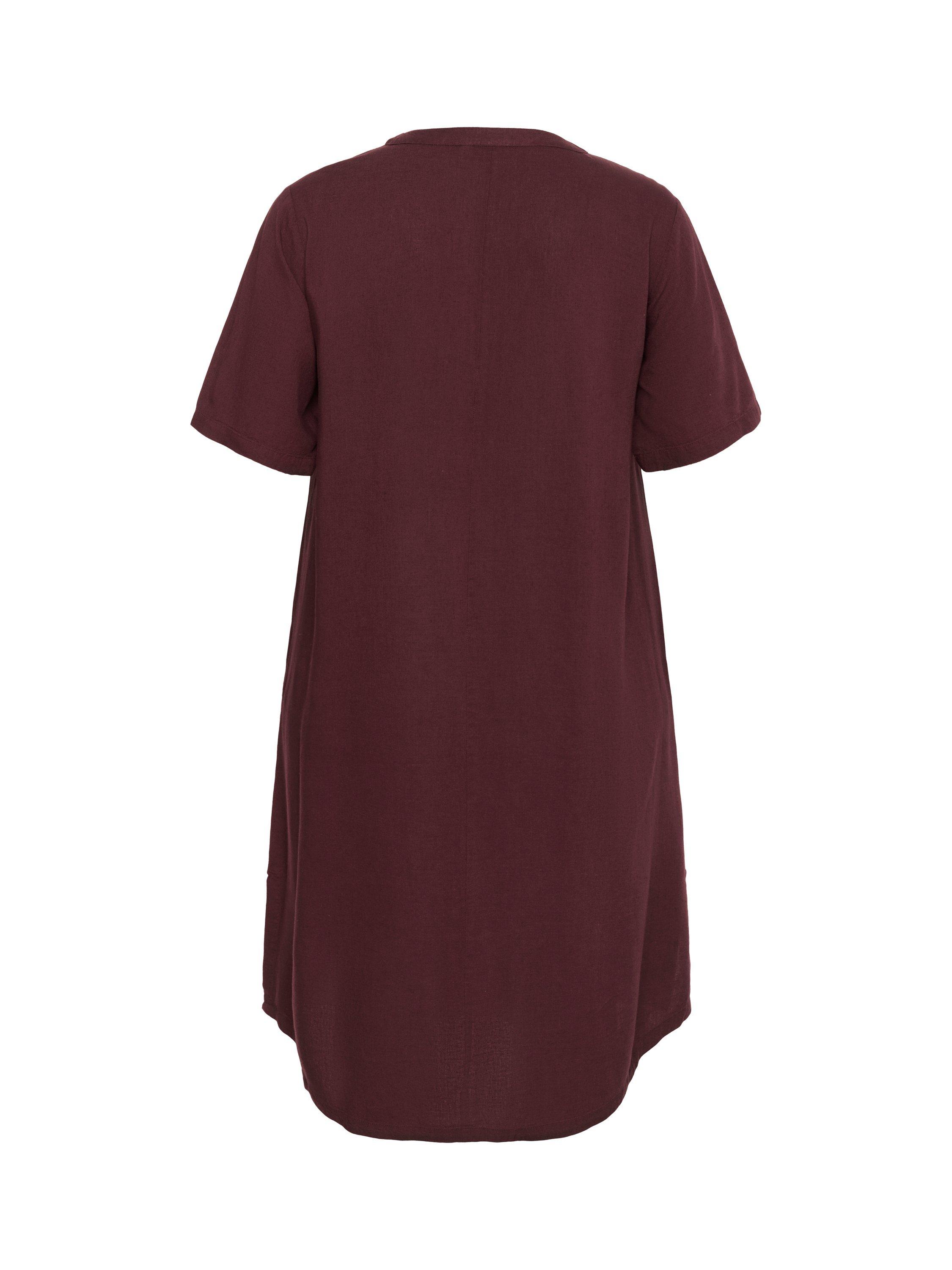 Product image 5 of 5, which shows KAFFE Curve Mille Kaftan Dress, Fudge, 22