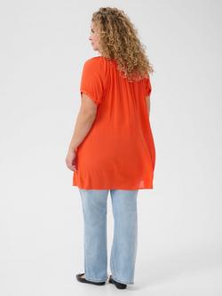 KAFFE Curve Ami Tunic Top, Grenadine - view 2, Grenadine