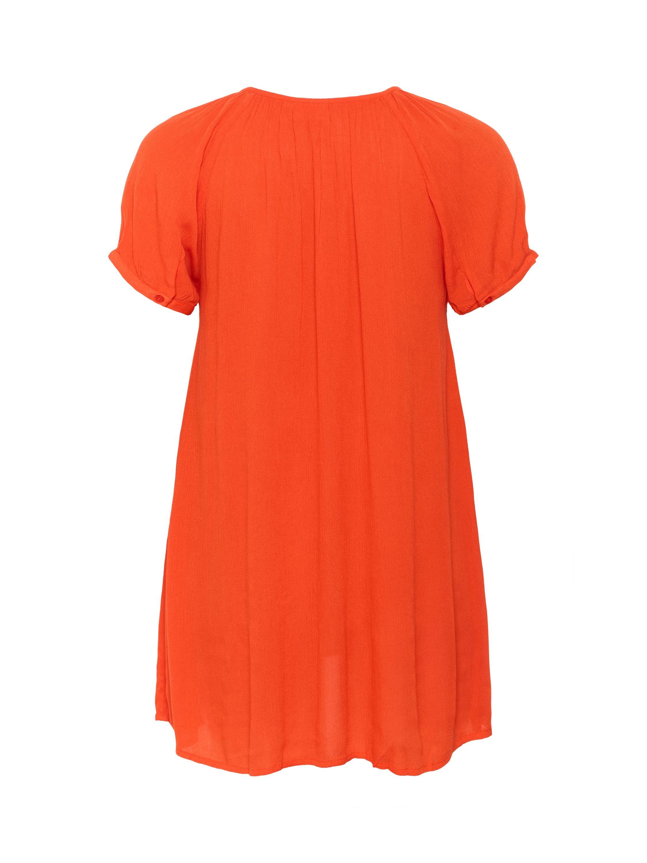 Product image 6 of 6, which shows KAFFE Curve Ami Tunic Top, Grenadine, 18