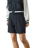 Sisters Point GREAT-SHO High Waisted Front Pleated Shorts