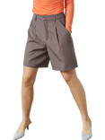 Sisters Point Great High Waist Tailored Shorts, L.ight Brown