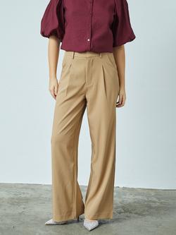 Sisters Point Great Wide Leg Trousers, Camel, Camel