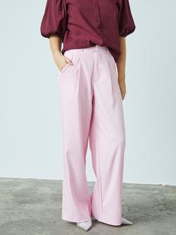 Sisters Point Great Wide Leg Trousers, Pink, Pink
