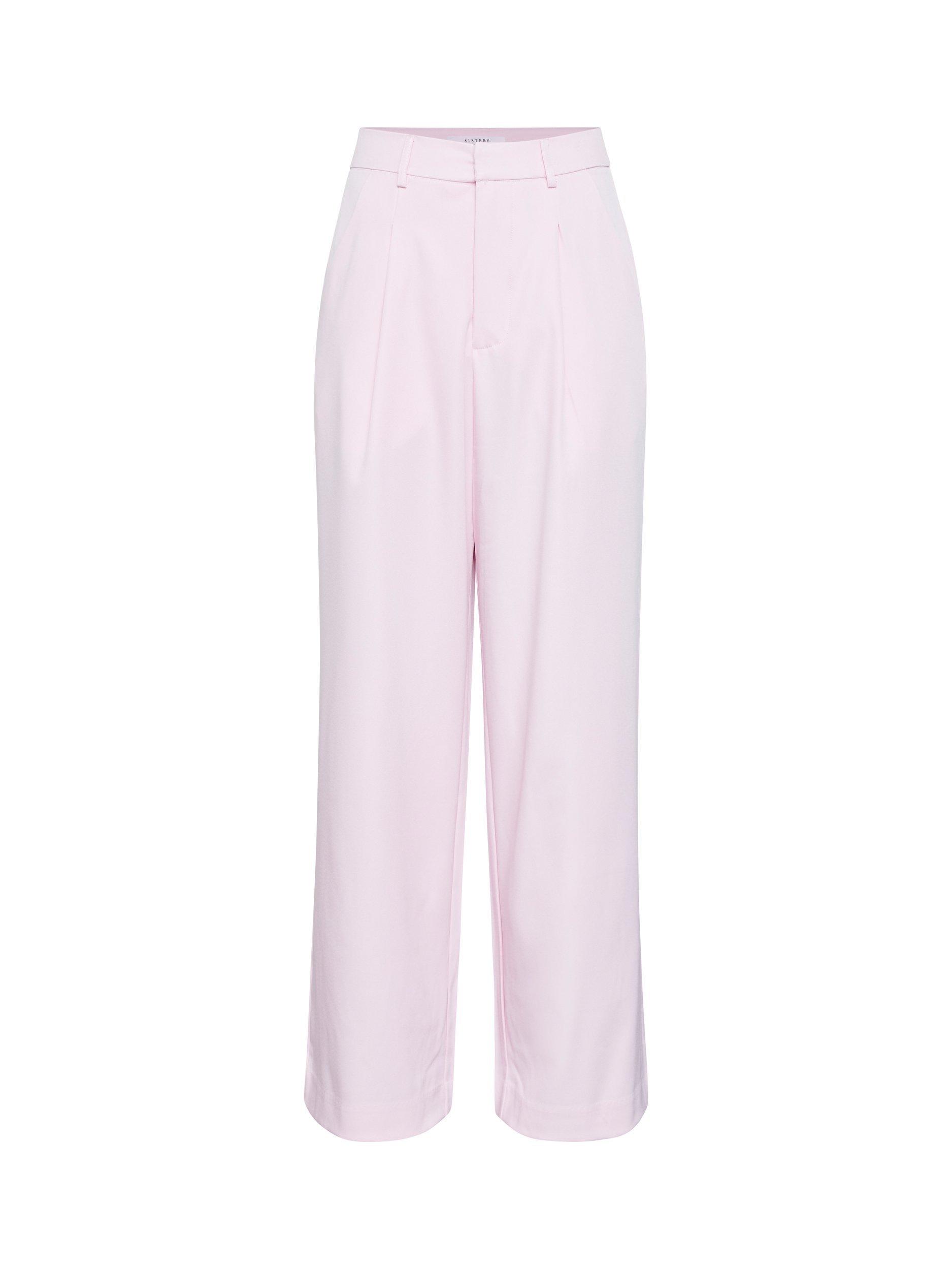 Product image 3 of 4, which shows Sisters Point Great Wide Leg Trousers, Pink, XL