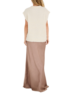 A-VIEW Patrisia Loose Fit Knited Vest, Off White - view 2, Off White