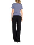 A-VIEW Rib Knit T-Shirt, Dusty Blue