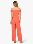Adrianna Papell Crepe Rosette Jumpsuit, Coral Coast