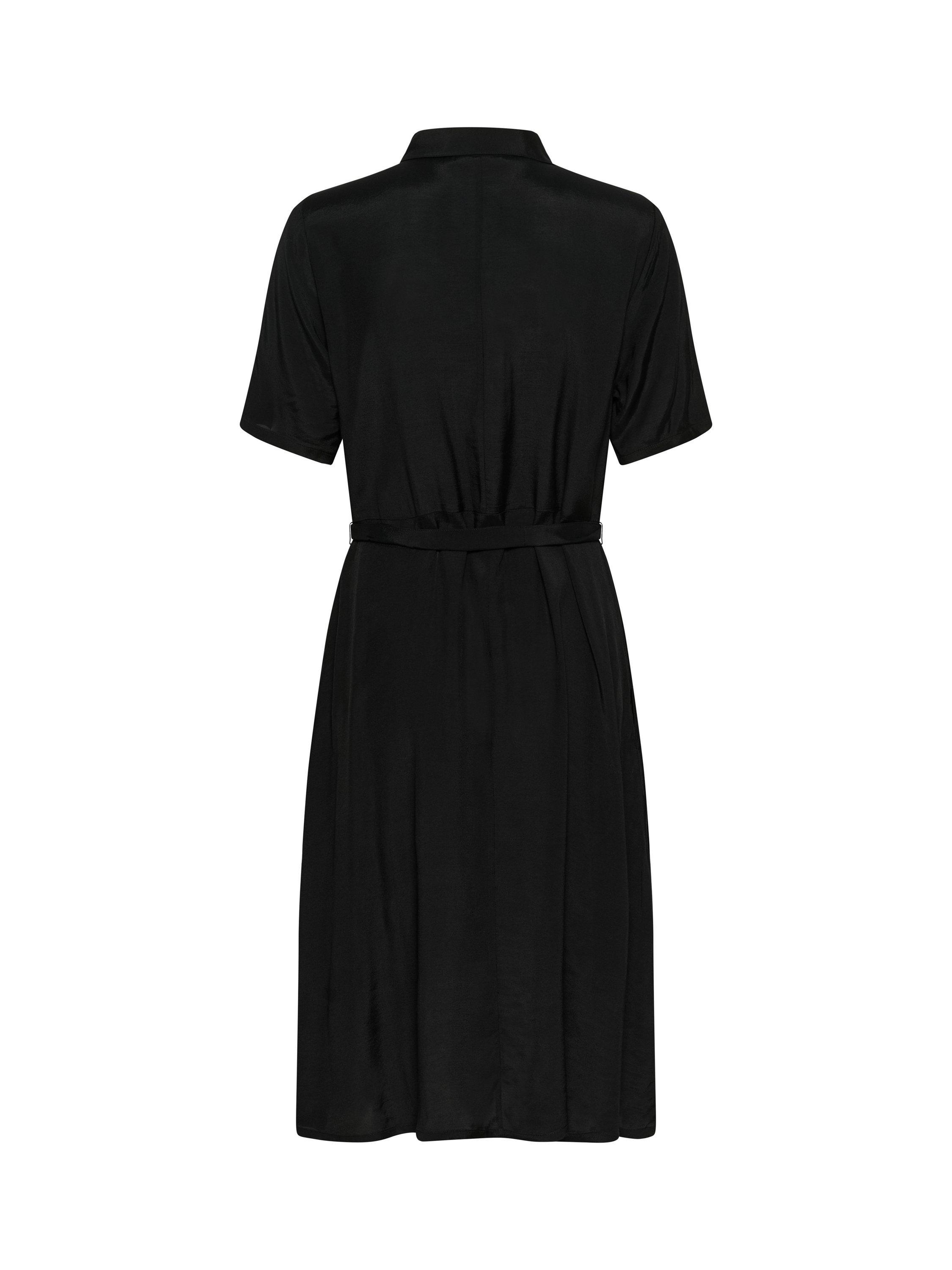 Product image 5 of 5, which shows KAFFE Emine Short Sleeve Shirt Dress, Black, 18