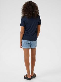 KAFFE Maria Linen Blend T-Shirt - view 2, Midnight Marine