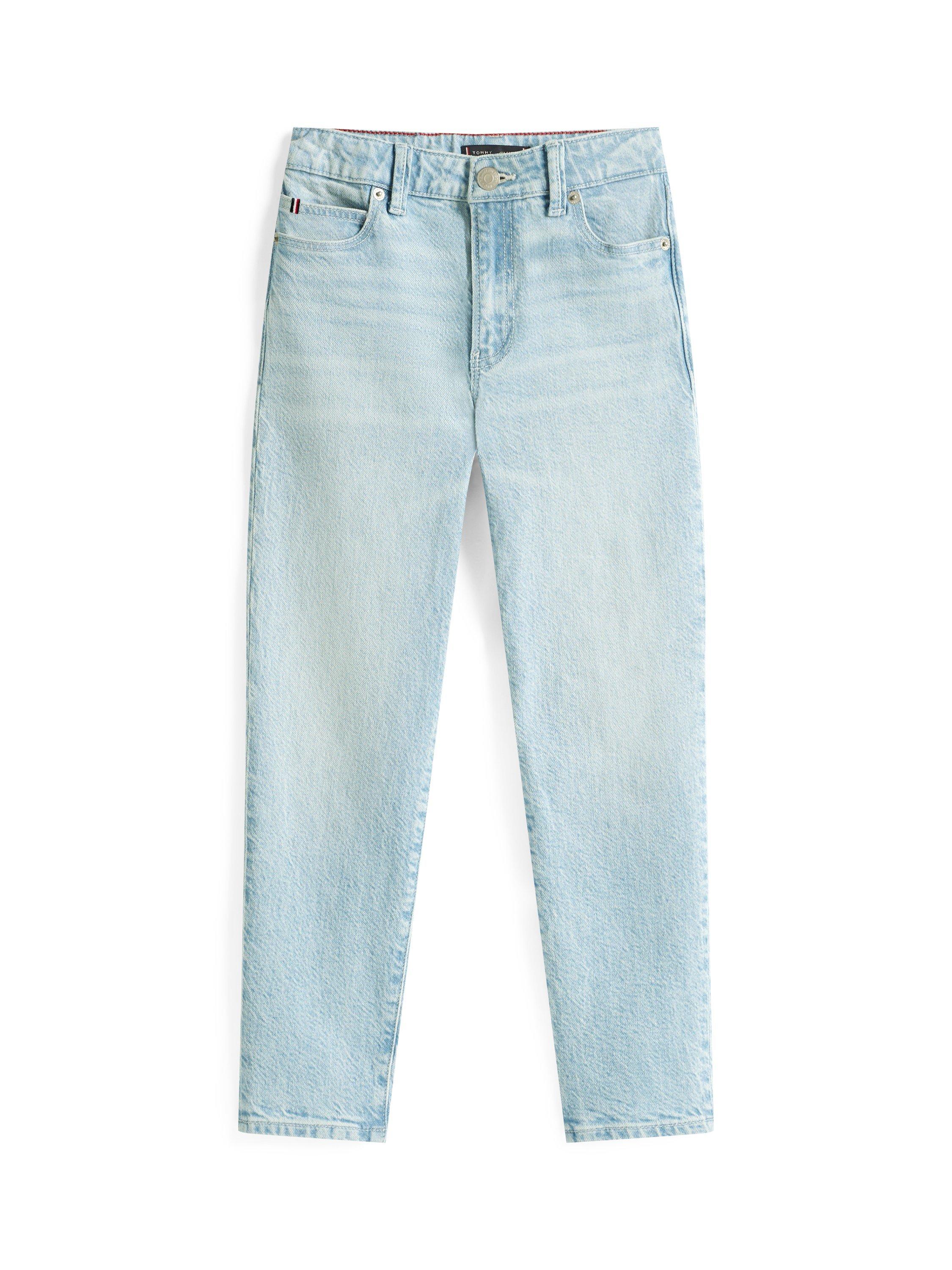 Product image 5 of 5, which shows Tommy Hilfiger Kids' Cotton Blend Straight Jeans, Bleachwashed, 3 years