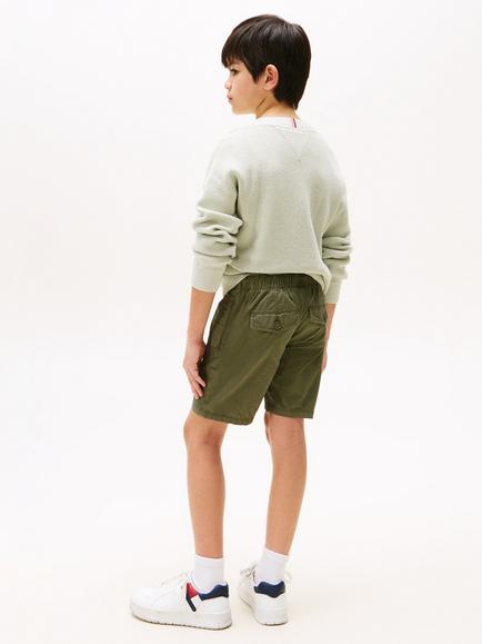 Tommy Hilfiger Cotton Shorts - view 2, Battle Green