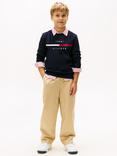 Tommy Hilfiger Kids' Cotton Chino Trousers, Gentle Gold
