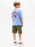 Tommy Hilfiger Kids' Archive Cotton Ice Cream T-Shirt, Cloudy Blue
