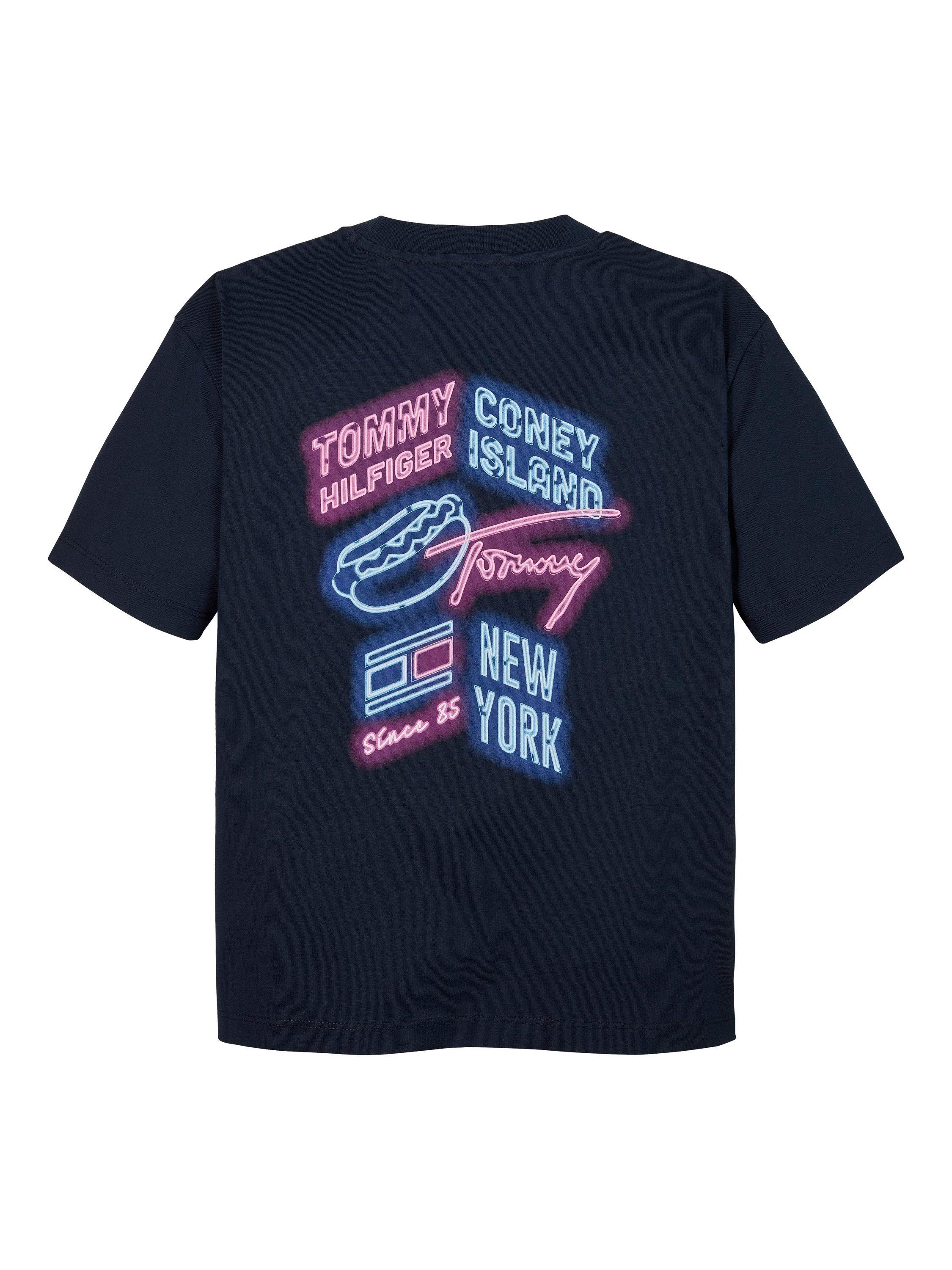 Product image 6 of 6, which shows Tommy Hilfiger Kids' Archive Cotton Crew Neck T-Shirt, Dark Night Navy, 6 years