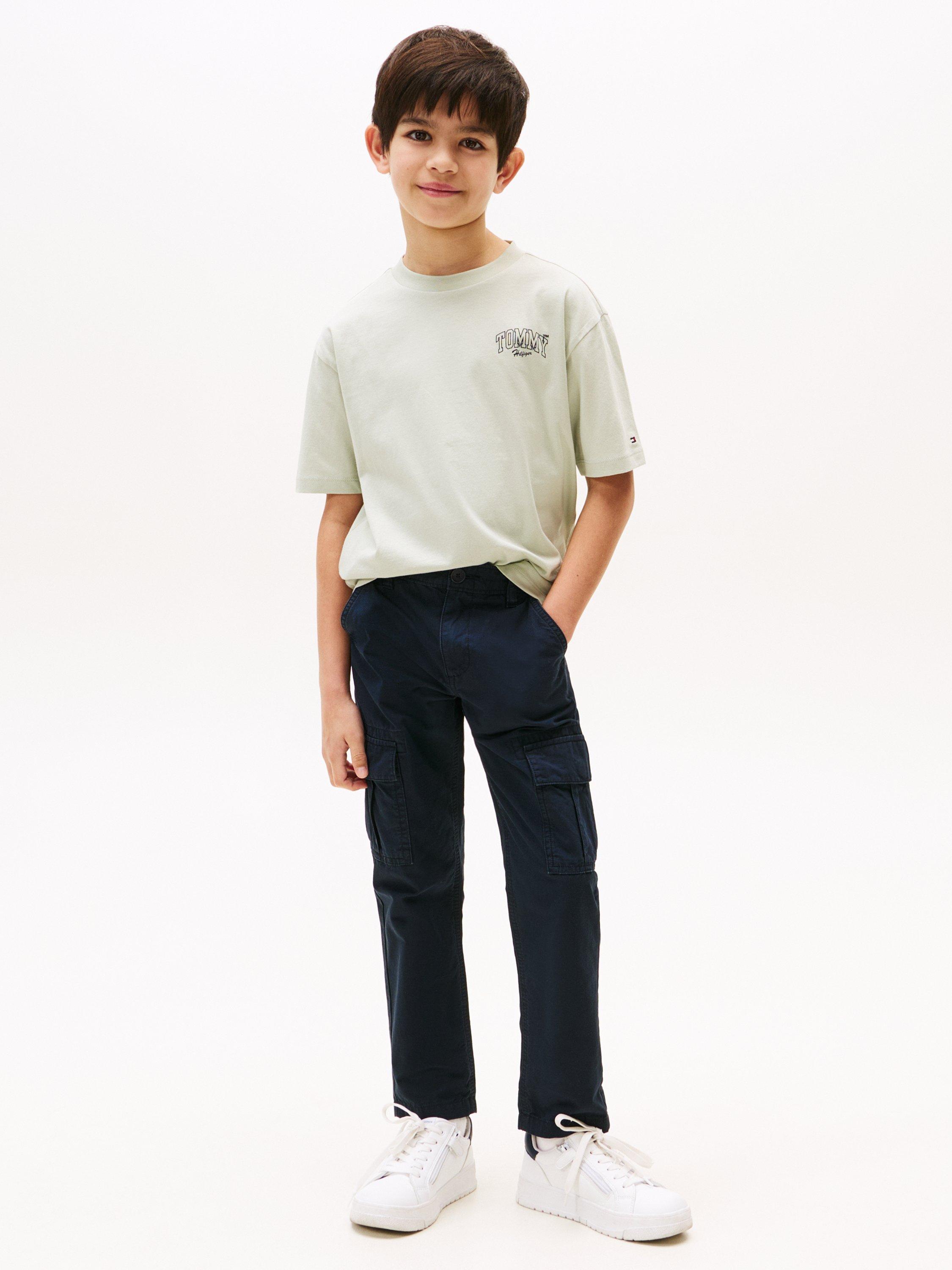 Product image 3 of 5, which shows Tommy Hilfiger Archive Varsity Graphic T-Shirt, Misty Sage, 3 yrs