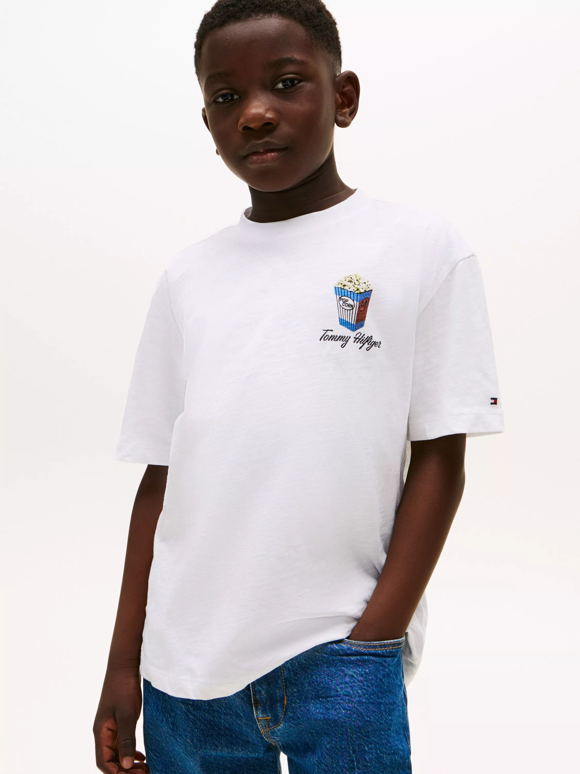 HONEST BOYZ × STUDIOSEVEN POPCORN tee Tommy Hilfiger Archive Popcorn Graphic Cotton T-Shirt
